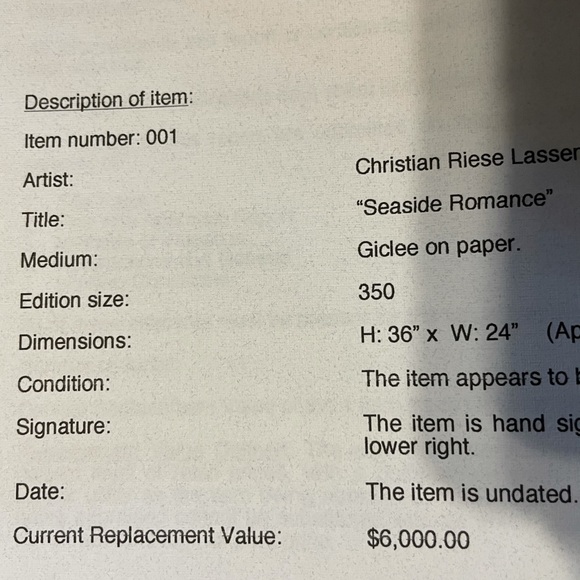 DISNEY Authentic “Seaside Romance” (value $6k) - Picture 13 of 15